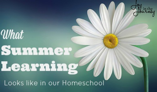 What Summer Learning looks like in our homeschool