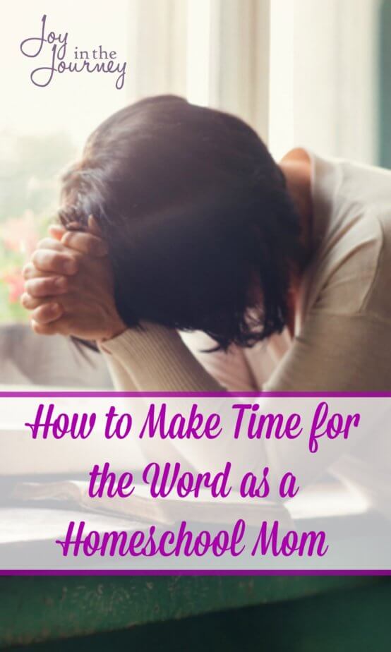 One thing that most homeschool moms can agree on is that we are busy. The end of the day comes and I’m tired. But, busy moms we can make time for the word!