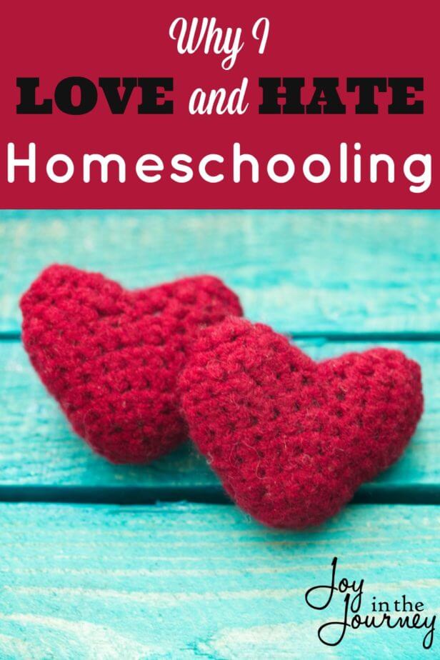 If I’m totally honest with you (and myself) I have a love/hate relationship with homeschooling.