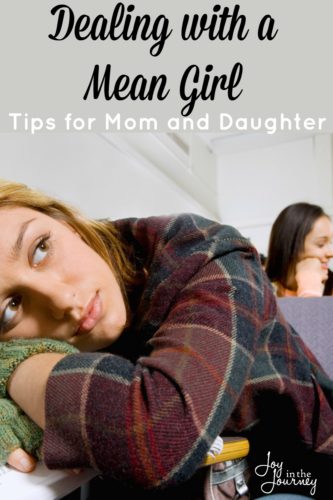 Dealing with a mean girl is a part of life, whether we like it or not. At some point in our lives we have all dealt with one, and unfortunately our daughters will have to as well. But, how do you handle it when the time comes?