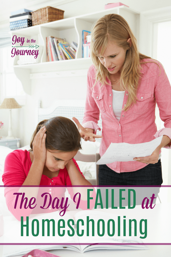 Homeschool failures and mistakes happen, and when they do, don’t beat yourself up. If you failed at homeschooling, give yourself grace. Then, make a plan and learn from your failures.