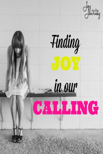 Finding joy in our calling 