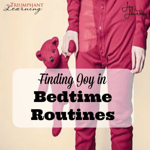 Finding joy in bedtime routines-One mom struggled with bedtime routines, until God spoke to her heart. Learn how she is findingjoy in bedtime routines!