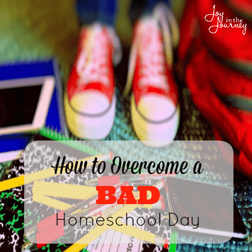 How to Overcome Bad Homeschool Day They had a very bad first day of school, but with these steps they overcame it, and YOU can too! Having a bad day of school doesn't mean the homeschool year will be a failure, choose joy moms and things will get better!