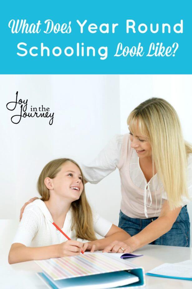 What does year round schooling look like? Take a peek into the pros and cons and find out what year round schooling is like for one family.