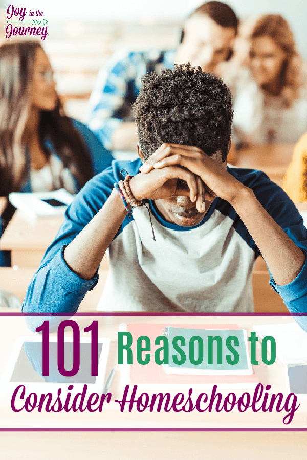 Are you considering homeschooling? Not sure if it's for you? Check out these 101 reasons to consider homeschooling. These are real moms telling you WHY homeschooling rocks!