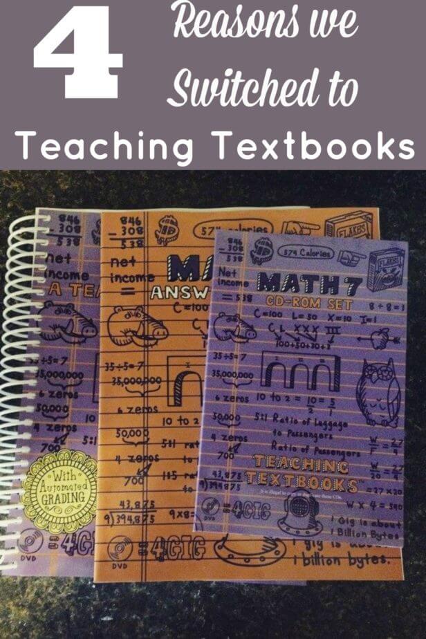 Math was a disaster until we found teaching textbooks. Here are 4 reasons why we switched to teaching textbooks and why you may love it too! 