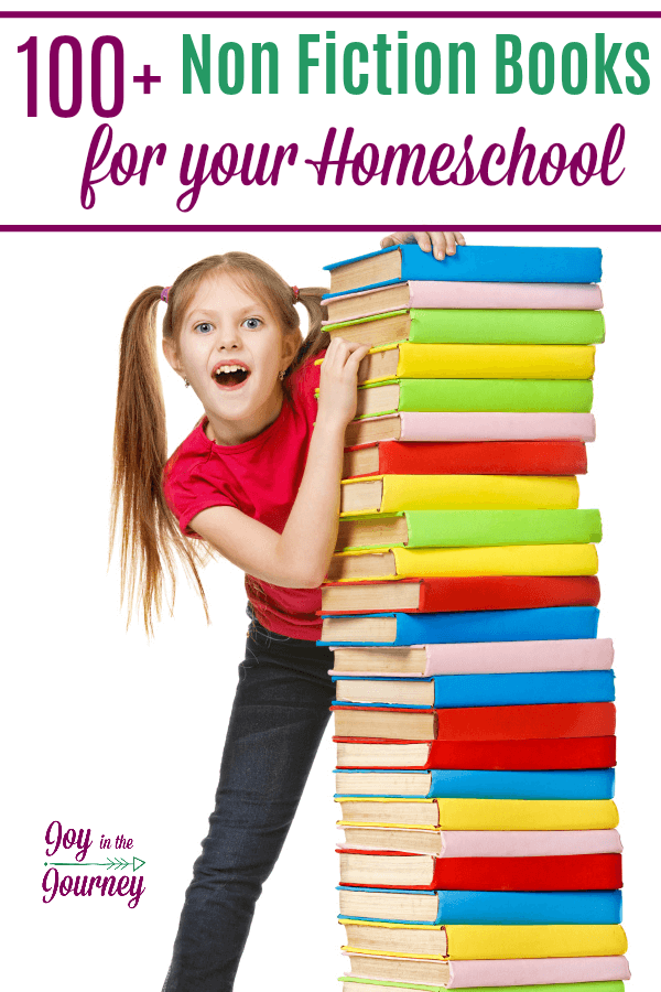 A list of great non-fiction books for your homeschool. As homeschool moms, our primary focus is to educate our children. So, here are 100 non-fiction books for your homeschool.