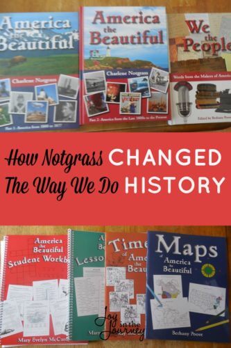 We began America the Beautiful from Notgrass this school year. I can safely say that Notgrass changed the way we do History.