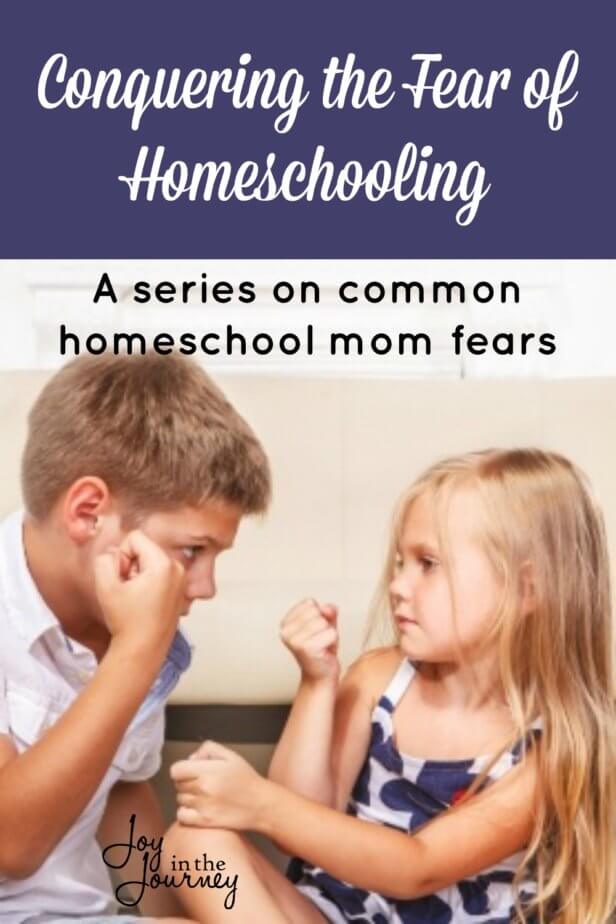 Homeschool mom fears, we all have them. But why? They steal our joy, make us doubt our ability, and leave us feeling less than we are. But, it doesn't have to be this way. Let's conquer the fear of homeschooling together.