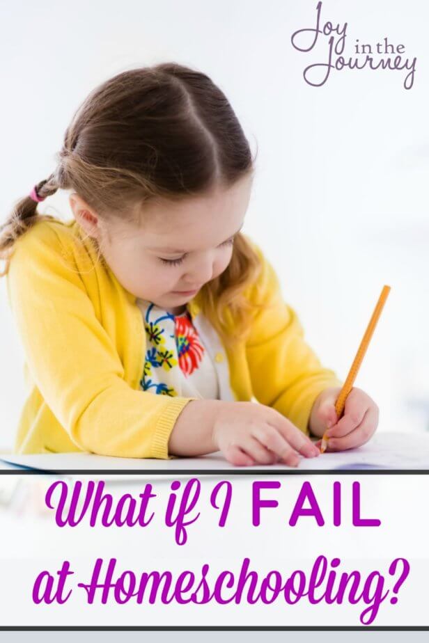 Have you considered homeschooling, but fear keeps getting in the way? Are you worried that you may fail at homeschooling? Can I encourage you of something today? You can do this! 