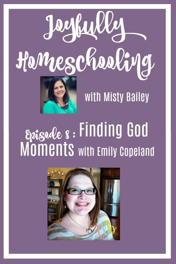 Today's episode is all about how you can take those rough homeschool days, and find God moments in them. Because, believe me, every day, even the bad ones, have God in them. Finding those moments, recognizing them, and embracing them, can help you have more joy in your homeschool! 