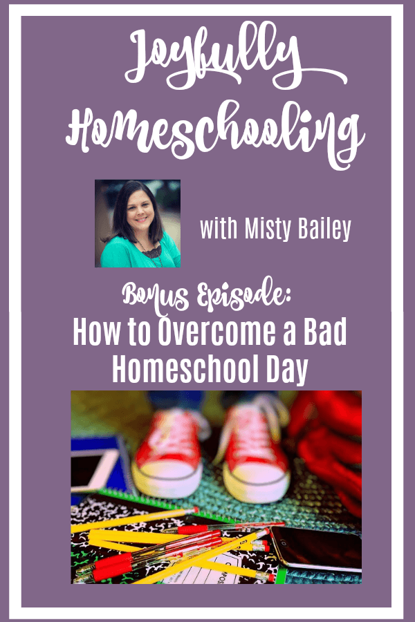 They had a very bad day of school, but with these steps they overcame it, and YOU can too! Having a bad day of school doesn't mean the homeschool year will be a failure, choose joy moms and things will get better!
