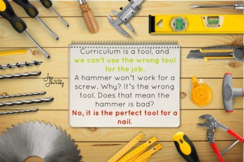  Curriculum is a tool, not a fix all 