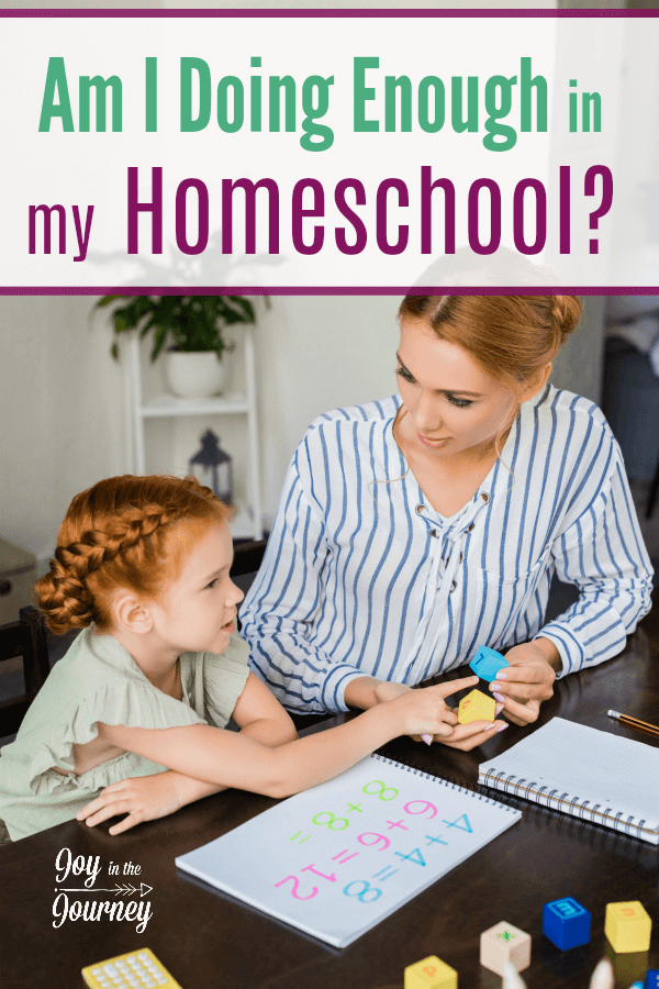 No matter how many years of homeschooling we have under our belt we all wonder, am I doing enough in my homeschool?