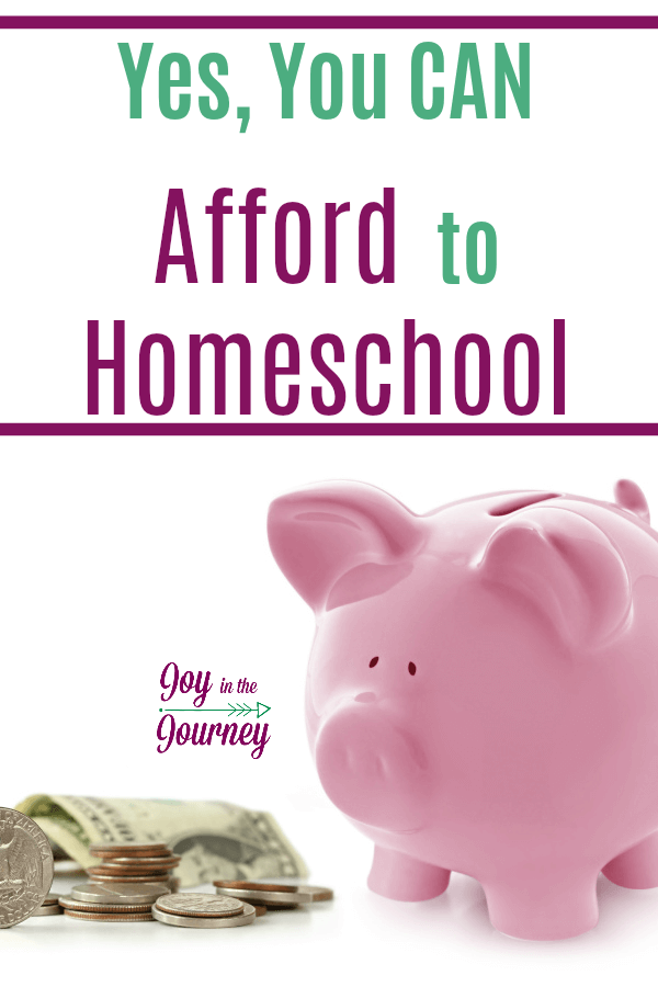 I can't afford to homeschool YES you can! There is this assumption that homeschooling costs a lot of money. And while homeschooling may cost a little bit, it is only as expensive as you let it be.