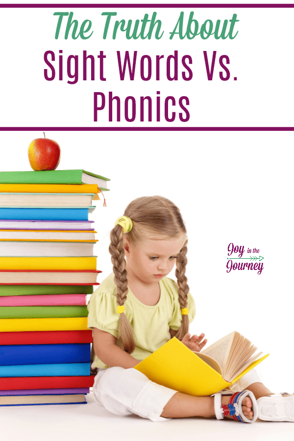 I used to scoff at teaching sight words, I taught phonics instead. But this year, I ate my words. I finally learned the truth about sight words vs. phonics. #sightwords #phonics #teachingreading #teachsightwords #teachphonics #reading #homeschool #homeschooling