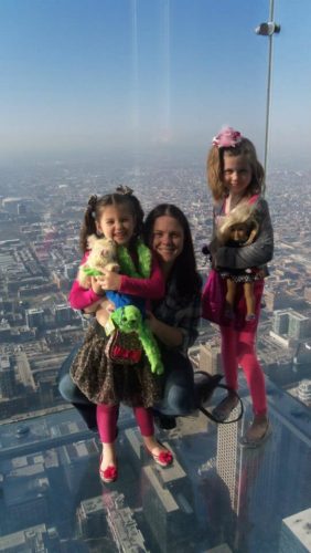 The girls and I at Willis Tower in Chicago.