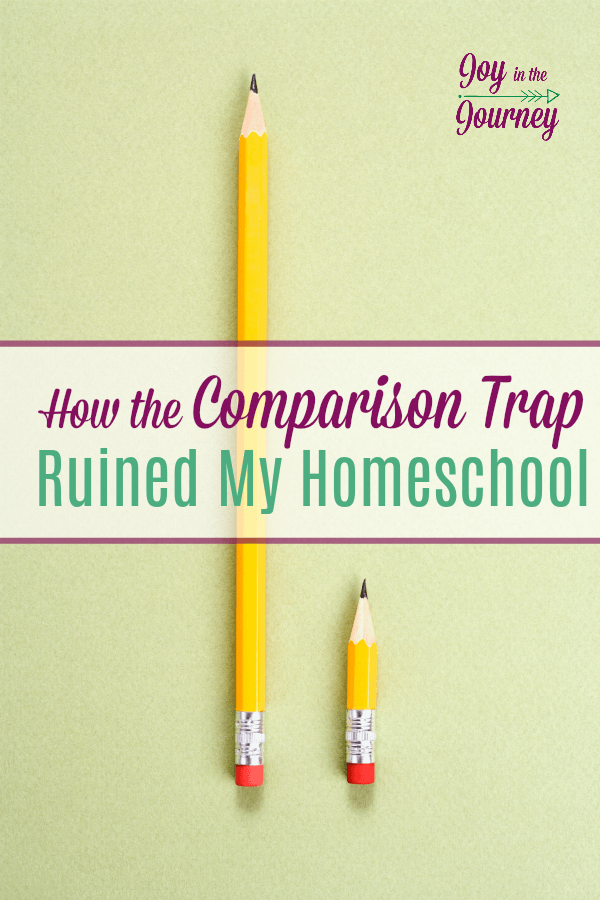 Have you ever fell into the comparison trap? I have. And when I did homeschooling went from being enjoyable to a chore. Comparison had ruined our homeschool. Don't let that happen to you! 