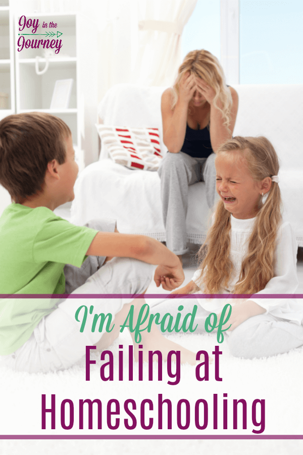 Homeschool mom fears, we all have them. But why? The fear of homeschooling steals our joy, make us doubt our ability, and leave us feeling less than we are. But, it doesn't have to be this way.  Let's conquer the fear of failing at homeschooling together. 