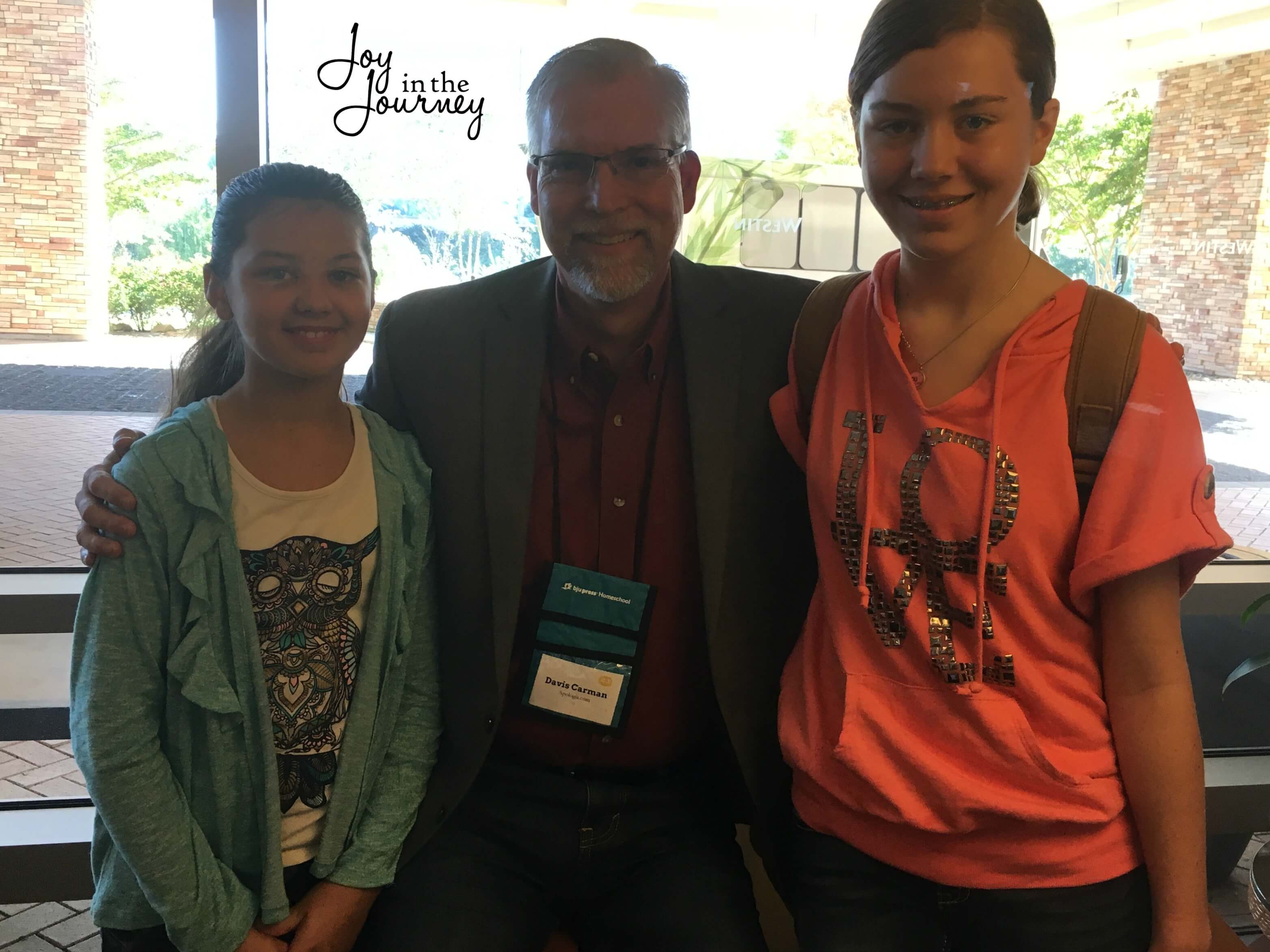 The girls loved meeting Davis Carman from Apologia while at the conference. He was telling them about some upcoming projects they are working on and let's just say we are all pretty excited about them!