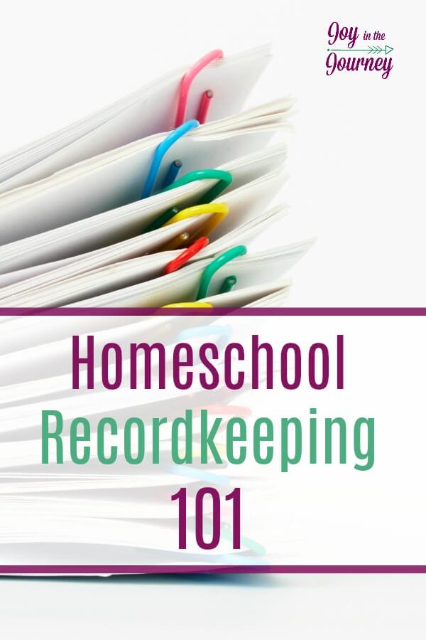 Homeschool recordkeeping will look different in each family, If you have never kept records before, now is a good time to begin.