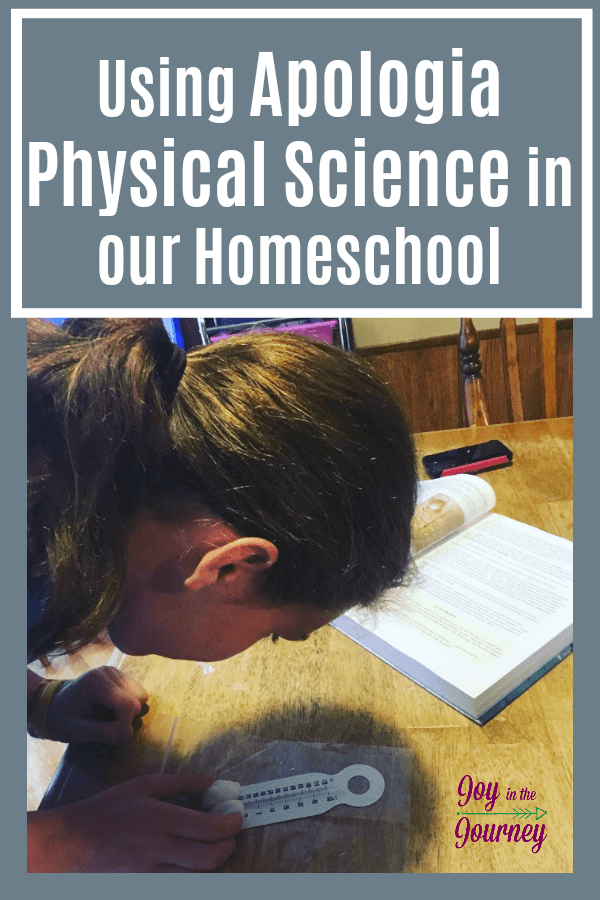 As my daughter has entered into high school level homeschool courses, we wondered how to approach Physical Science. She isn't exactly science-minded. Insert Apologia Physical Science! A great course for homeschool families.