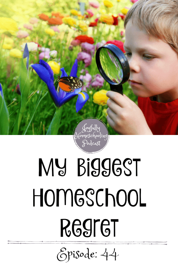 Homeschool regrets, we all have them right? I believe it heavily weighs us down as homeschool moms. And that is why I’m sharing my homeschool regret with you.