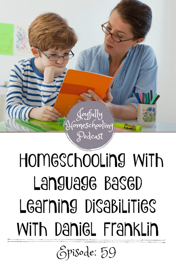 In this episode, we chat all about language-based learning disabilities, which to me, was a new term. Dr. Daniel Franklin breaks down the term, diagnosis and so much more.