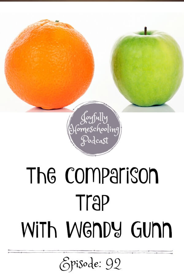 The comparison trap is a real struggle for homeschool moms everywhere. We compare ourselves to other moms and in turn, lose our joy. We are tackling this topic with Wendy Gunn on the podcast. 