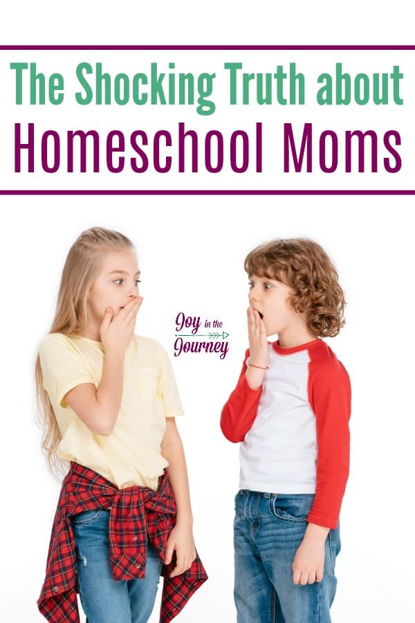 There is a shocking truth about homeschool moms. What it is you would never guess! The truth about homeschool moms is that......