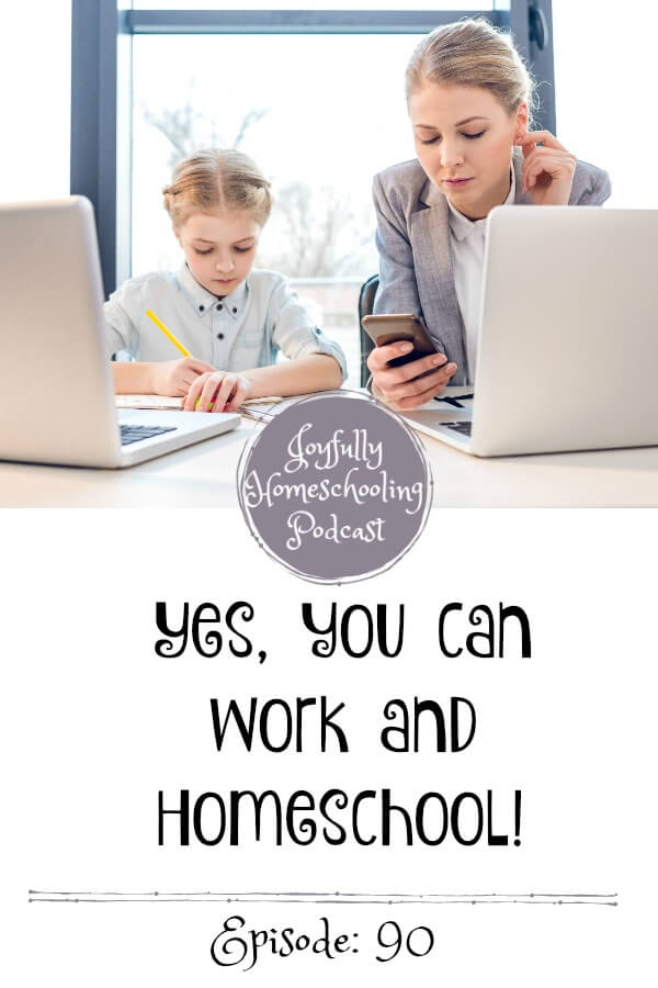 Can you work and homeschool? Yes, you can! I am sharing how you can do it, tips to get started and how to manage it all. 