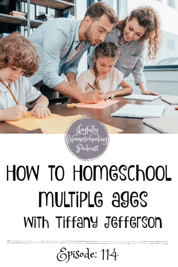 Do you wonder how in the world you can homeschool multiple ages? In this podcast episode I am chatting with Tiffany Jefferson, homeschool mom of ten about this topic, curriculum, and so much more! 